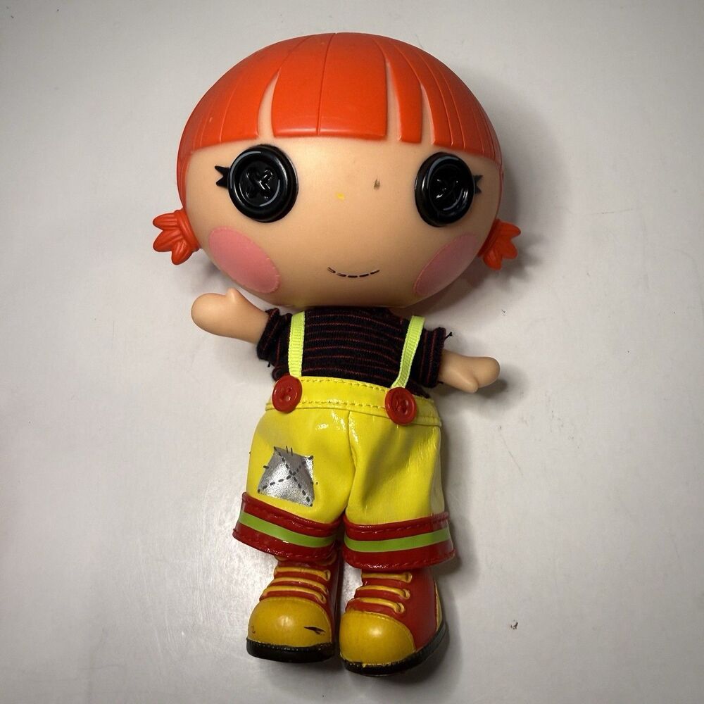 Lalaloopsy 2011 Ember Flicker Flame 7in Doll Y2K Toys Hotshot Firefighter MGA